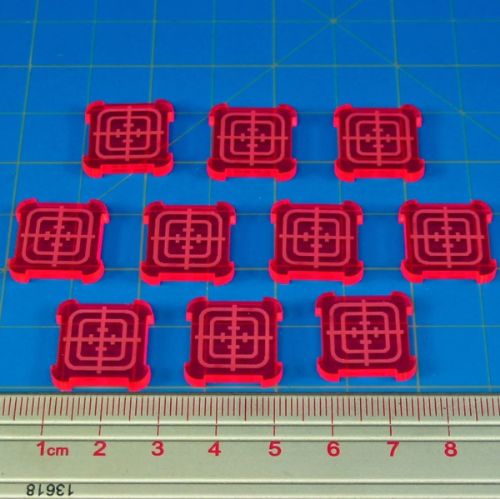 LITKO Fluorescent Pink Objective Tokens Compatible with Star Wars Armada (10)